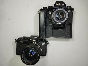 【リサイクル】 Nikon F3 MOTOR DRIVE MD-4 NIKON FA NIKKOR 50mm 1.8 TAMRON レンズセット フィルム一眼レフ ジャンク品 1円から売り切り