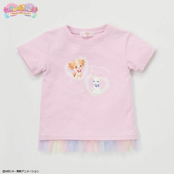 わんだふるぷりきゅあ Tシャツ 100 ピンク しまむら プリキュア バースデイ