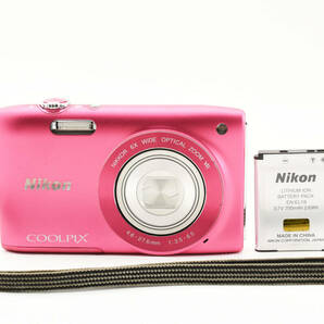 ★美品★ニコン Nikon COOLPIX S3300 ピンク ★コンパクトデジタルカメラ★ L9230 #533の画像1