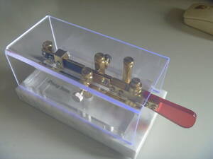 . soul included .. handmade electro- key ( single lever paddle Prong horn) total made number No.1378 number 