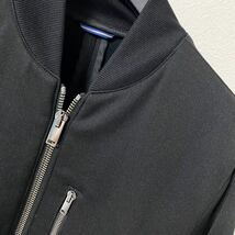 junhashimoto ジュンハシモト GROSSRICH NARROW MA-1 BLACK 4 美品 GR 美シルエット グロスリッチ RACCAGNI ZIP 参考定価 ¥58,300 TAX IN_画像8