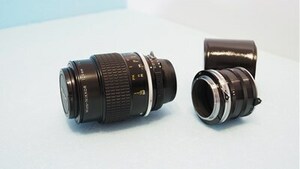 ★ニコン Ai-s Micro Nikkor 105mm f/4 マクロレンズ＆接写リング　美品　訳ありジャンク