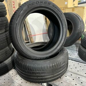 中古 タイヤ 2本セット トーヨー プロクセス 225/50/17 TOYO PROXES SPORT 225/50R17 17インチ　残り溝7mm バリ山 2F 70131