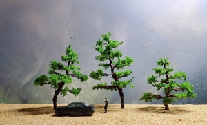 〓鉄道模型 ジオラマ用樹木〓 松 3本セット 50～70mm 〓ジオラマハウス製〓