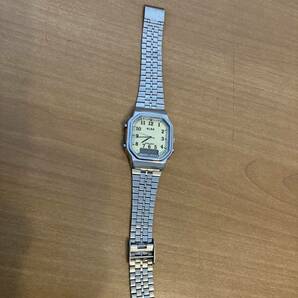 (T)SEIKO セイコー ALBAアルバ 270058 デジアナ 腕時計 男性用 ◆中古品◆ビンテージ◆レトロ◆アンティーク◆シルバー◆Seiko◆の画像2