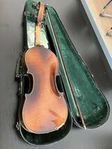 (T)SUZUKI バイオリン ◆スズキバイオリンNo 19 NAGOYA 1962 ◆中古　レトロ　アンティーク　ビンテージ　弦楽器　レトロハードケース付き_画像9