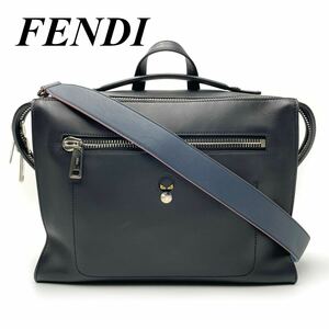 Fendi Louis лицом монстра сумочка 2 -й деловой сумки для бизнеса