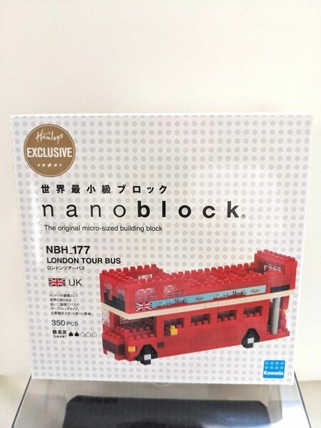 nanoblock カワダ　ナノブロック　ロンドンツアーバス　完成品　バス　ブロック