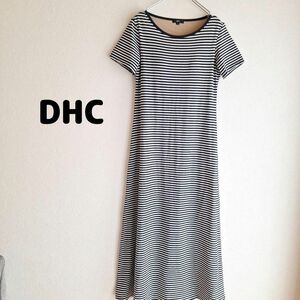 【未使用】DHC ボーダーロングワンピース カップ付き 681