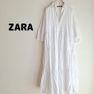 ZARA ロングティアードワンピース ザラ 1326