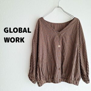 GLOBAL WORK チェックシャツ グローバルワーク 2758
