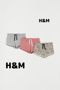 【タグ付き新品】H&M 75サイズ 3セット ショーパン 187