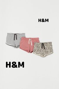 【タグ付き新品】H&M ショーパン3セット エイチアンドエム 1874