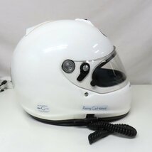 【中古美品】Arai アライ GP-6S 四輪用 フルフェイスヘルメット Mサイズ ホワイト FIA 自動車 カート レース カー_画像5