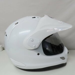 【美品】Arai アライ TourCross3 ツアークロス3 オフロード フルフェイスヘルメット Lサイズ ホワイト モトクロス 人気 バイク 二輪 林道の画像5