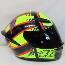 【美品】AGV K1 バレンティーノロッシ SOLELUNA 2015 フルフェイスヘルメット MLサイズ 人気 レーサー バイク 二輪 オートバイ ソレルナ_画像5