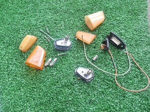  Junk part removing Honda old Super Cub C100 series original turn signal lens search CA100 CA102 C100 C105 postage 520 jpy 