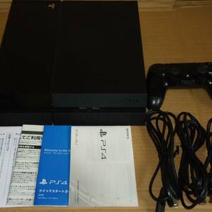 動作品 SONY PlayStation4 プレイステーション4 ジェット・ブラック CUH-1000A 500GB 本体 一式の画像3