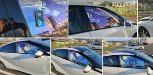 スーパーキャリー　ＤＡ１６Ｔ系 H30/5～フロント両サイド（運転席、助手席）AR79車種、型式別断熱カット済みカーフィルム