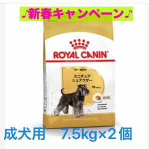 ロイヤルカナン　ミニチュアシュナウザー成犬用7.5kg×2個