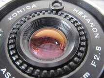 Konica C35 EF3　メタリックブルー　HEXANON 35mm f2.8　コンパクトフィルムカメラ　現状品_画像7