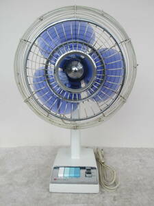 National F-30ND ELECTRIC FAN　ナショナル 扇風機 羽根径30cm 3枚羽根 青　卓上扇　1960年代 昭和レトロ アンティーク　通電確認済