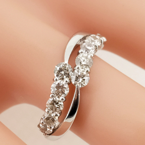 【新品同様】Pt900 ダイヤモンド 1.00ct リング プラチナ 指輪 サイズ12.5号 スイート テンダイヤモンド 5.3g