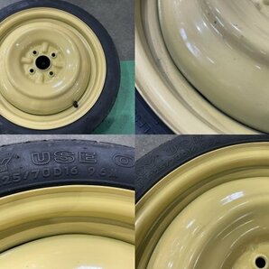 ★工具類付!! NCP141 トヨタ スペイド 純正 16インチ スペア ホイール 1本 16×4T PCD100 4穴 ハブ径54 テンパー タイヤ T125/70D16★の画像2