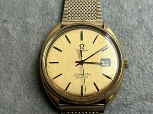 1円〜♪OMEGA Seamaster オメガ シーマスター 自動巻き ヴィンテージ 腕時計 デイト クォーツ　