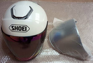 送料無料 ショウエイ ジェイ-クルーズ Mサイズ 新品ミラーシールド付き ジェットヘルメット SHOEI J-Cruise motorcycle helmet