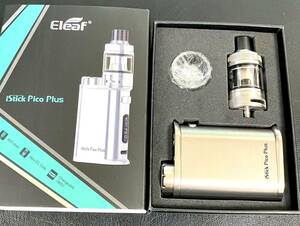 未使用品 Eleaf シルバー イーリーフ iStick Pico Plus 75W Kit Melo 4S Tank 電子タバコ アイスティック ピコ プラス スターターキット 