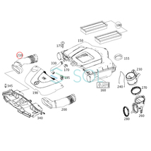 ベンツ W204 W212 W207 エアインテークホース エアダクトホース 右側 C250 C300 C350 E300 E350 2720903682 2720901282 出荷締切18時_画像2