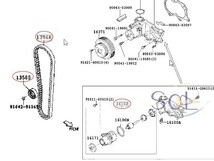 タイミングベルト 等 7点セット ダイハツ ムーヴ L150S L160S ムーヴラテ L550S L560S タント L350S L360S ミラアヴィ L250S L260S_画像8