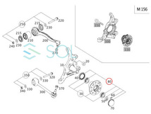 ベンツ W204 W207 フロント ホイールハブベアリング リペアキット 左右共通 C180 C200 C250 C300 C350 E250 E300 E350 E550 2033300051_画像2