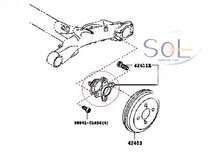 ダイハツ タント(LA600S LA610S L375S L385S) タントエグゼ(L455S L465S) リア ハブベアリング 左右セット 42410-B2080 42410-B2040_画像6