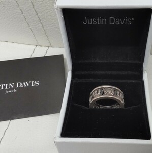  Justin Davis JD silver ring 