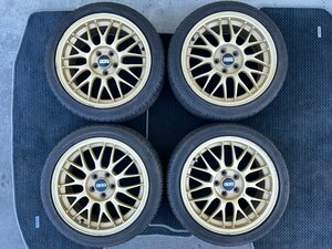 引き取り可　BBS　RG362　STi　スバルオプション？　16×6.5JJ　＋48　PCD100　4本　日本製　中古品