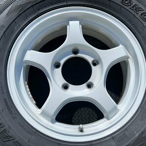 引き取り可 メーカー不明 16×5.5JJ ＋20 PCD139.7 4本 ジムニー JB23W 中古品の画像4