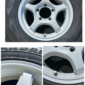 引き取り可 メーカー不明 16×5.5JJ ＋20 PCD139.7 4本 ジムニー JB23W 中古品の画像6