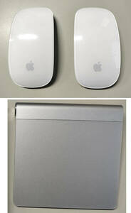 ☆Apple Magic Trackpad A1339 1台　Apple Magic Mouse A1296 2台　中古品 動作確認済☆