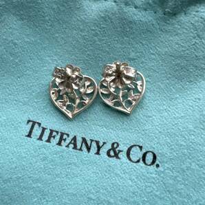 Tiffany ティファニー シルバー925 ピアス ハート 箱付きの画像3