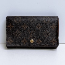 廃番品　LOUIS VUITTON　ルイ・ヴィトン　モノグラム　ポルトモネ・ビエ トレゾール　M61730　コンパクトウォレット　財布　中古_画像1