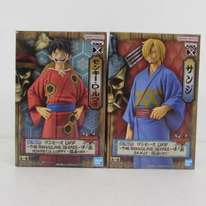 091/X652★未使用★フィギュア★【2個セット】ワンピース DXF ～THE GRANDLINE SERIES～ ワノ国 MONKEY.D.LUFFY・SANJI -ルフィ・サンジ-の画像1