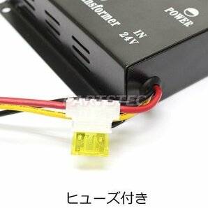 24V→12V DC-DC トラック デコデコ 電圧変換器 コンバーター 30A 【安心のヒューズ付き/冷却ファン付き】■在庫あり /14-3:の画像2