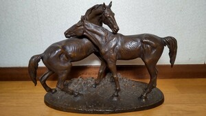 P.J.Mene Pierre Joule Menbrons бронзовая бронзовая фигурная лошадь Пьер Жюль Мене
