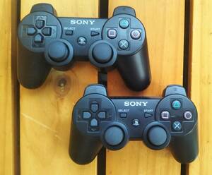 *SONY original *PS3 wireless controller 2 piece set * operation has been confirmed .