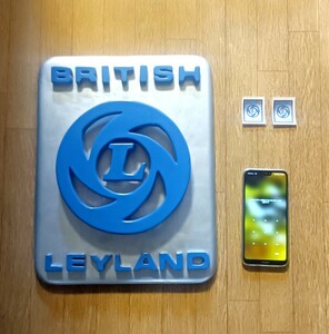 ★世界に一つだけ(^-^)/■BRITISH LEYLAND■ 木製オブジェ看板 手作り エナメル塗装 重厚感 ※おまけステッカー2枚付 BMC GB DOWNTON MINI