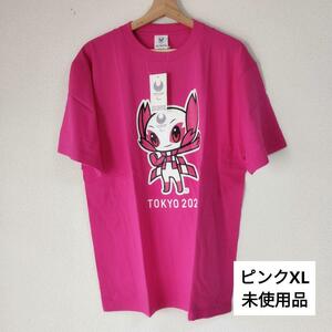 オリンピック2020　マスコットTシャツ　公式 ネイビー XL