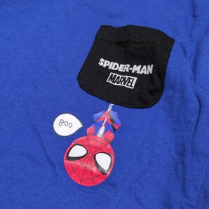 【送料無料】MARVEL マーベル スパイダーマン 半袖 Tシャツ 130cm 青 キッズ 子供服の画像4