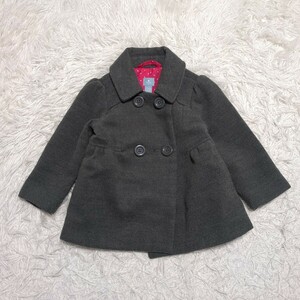 【送料無料】babygap　ベビーギャップ　ピーコート　コート　90cm　グレー　ベビー　子供服